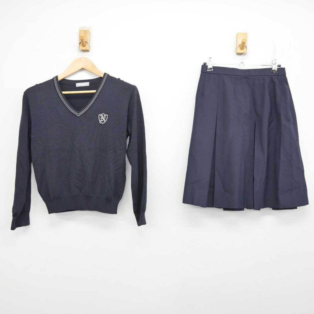 中古】石川県 金沢二水高等学校 女子制服 2点 (ニット・スカート) sf082342 | 中古制服通販パレイド