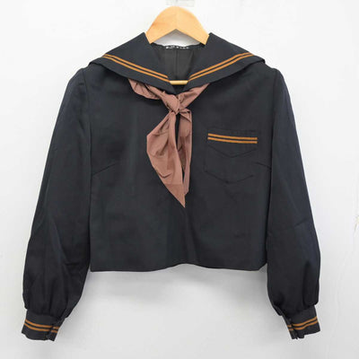 【中古】兵庫県 浜坂高等学校 女子制服 3点 (セーラー服・スカート) sf082405