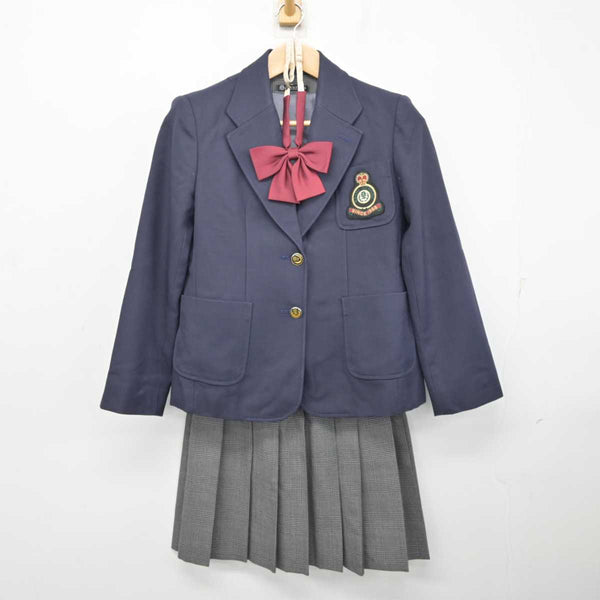 中古】熊本県 鹿本商工高等学校 女子制服 4点 (ブレザー・ベスト