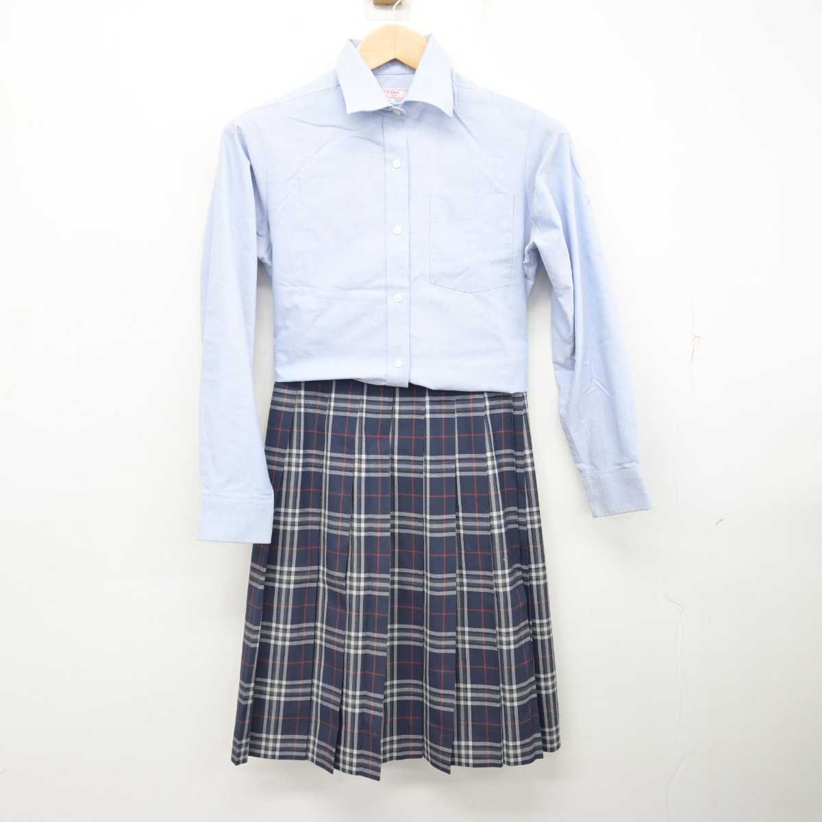 【中古】埼玉県 開智高等学校 女子制服 3点 (ニット・シャツ・スカート) sf082476