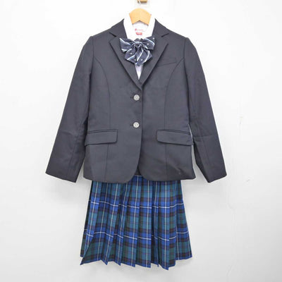 【中古】 ヒューマンキャンパス高等学校 女子制服 5点 (ブレザー・シャツ・スカート) sf082508