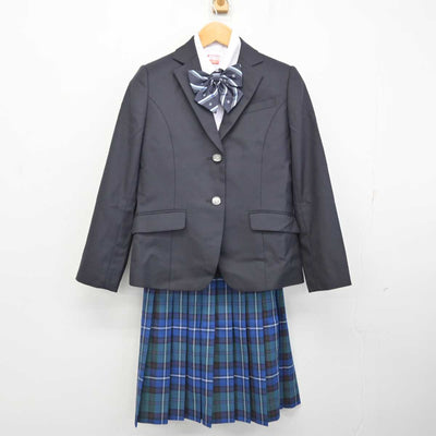 【中古】 ヒューマンキャンパス高等学校 女子制服 4点 (ブレザー・シャツ・スカート) sf082509