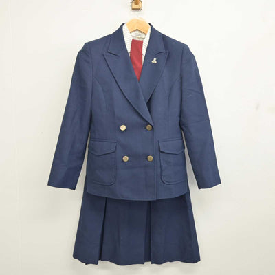 【中古】熊本県 熊本学園大学付属高等学校 女子制服 5点 (ブレザー・シャツ・スカート) sf082527