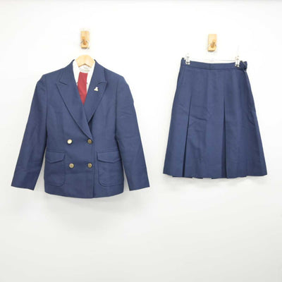 【中古】熊本県 熊本学園大学付属高等学校 女子制服 5点 (ブレザー・シャツ・スカート) sf082527