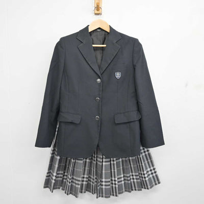 【中古】埼玉県 正智深谷高等学校 女子制服 2点 (ブレザー・スカート) sf082530