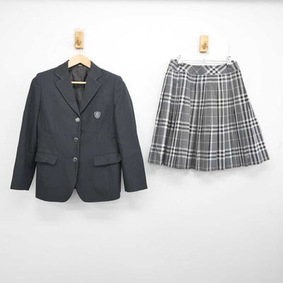 【中古】埼玉県 正智深谷高等学校 女子制服 2点 (ブレザー・スカート) sf082530