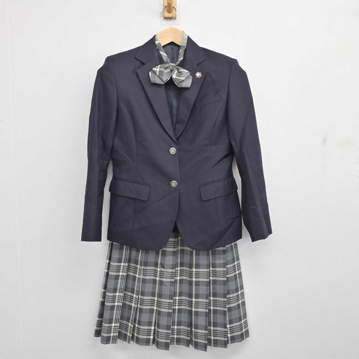 【中古】埼玉県 本庄東高等学校 女子制服 4点 (ブレザー・スカート) sf082531