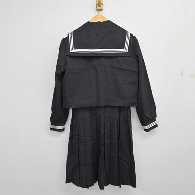 【中古】鹿児島県 大口高等学校 女子制服 3点 (セーラー服・ジャンパースカート) sf082554