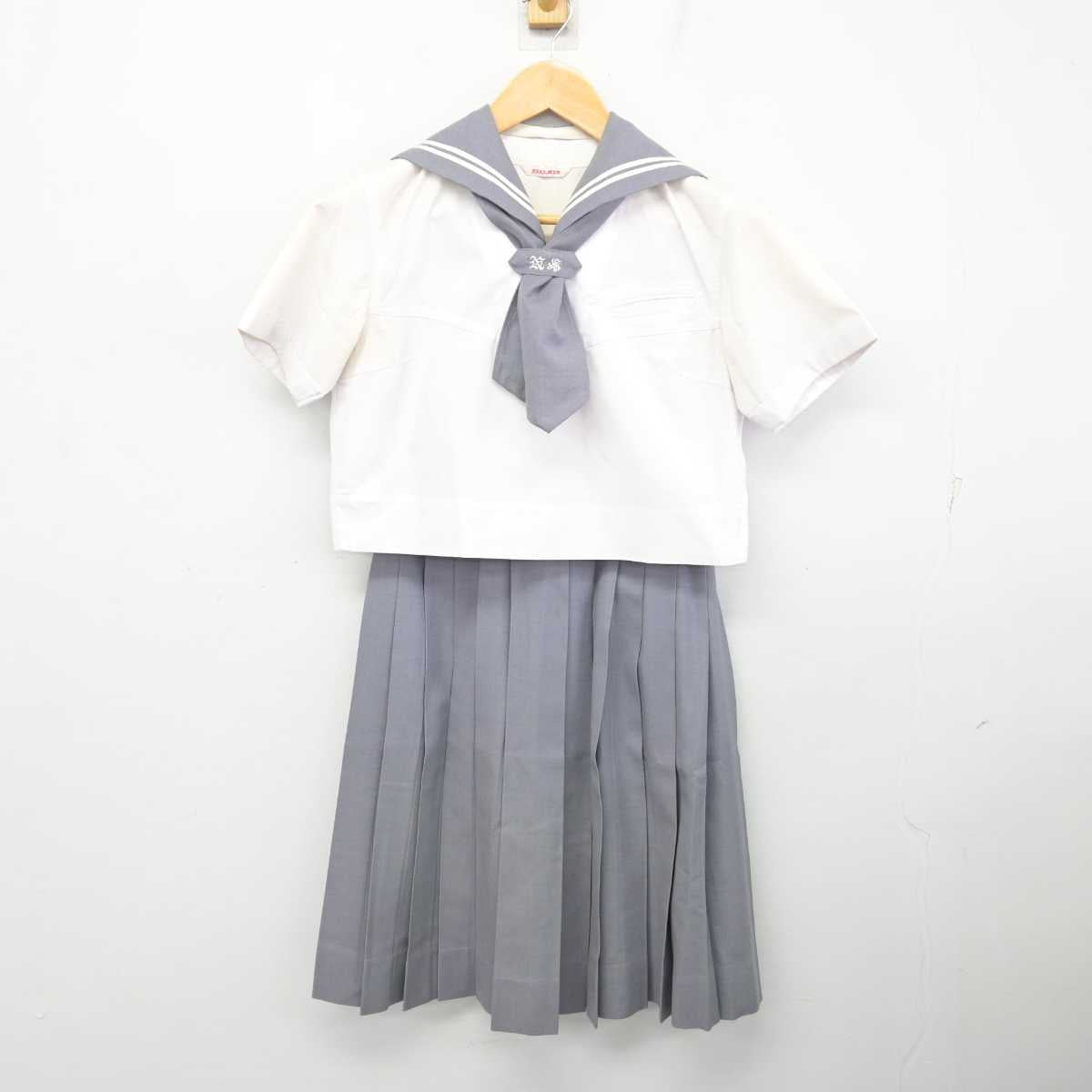 【中古】東京都 日本大学櫻丘高等学校 女子制服 3点 (セーラー服・スカート) sf082587