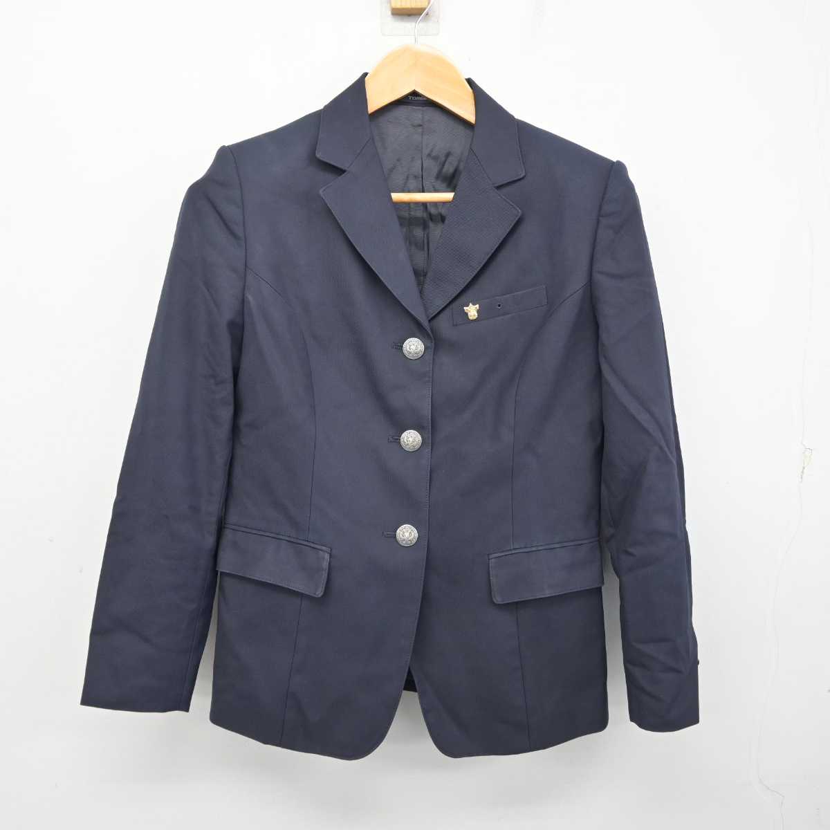 【中古】福岡県 玄洋高等学校 女子制服 4点 (ブレザー・シャツ) sf082588