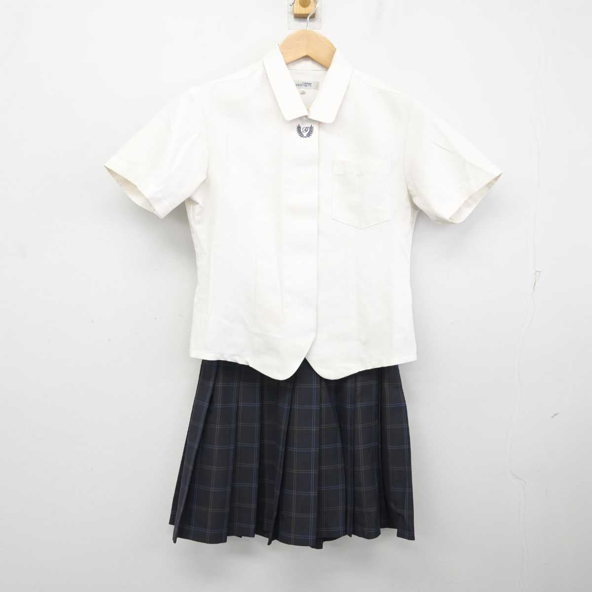 【中古】福岡県 玄洋高等学校 女子制服 2点 (シャツ・スカート) sf082590