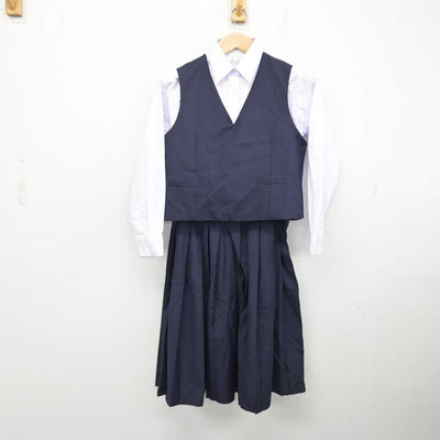 【中古】栃木県 足利市立山辺中学校 女子制服 4点 (ブレザー・ベスト・シャツ・スカート) sf082595