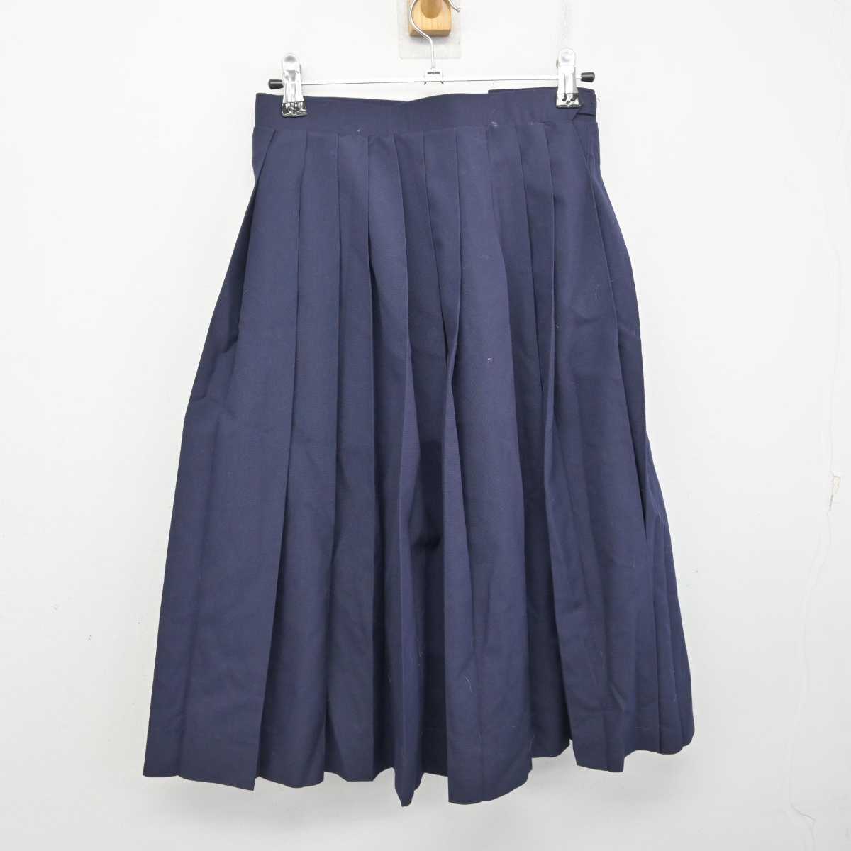 【中古】栃木県 足利市立山辺中学校 女子制服 3点 (ベスト・シャツ・スカート) sf082596