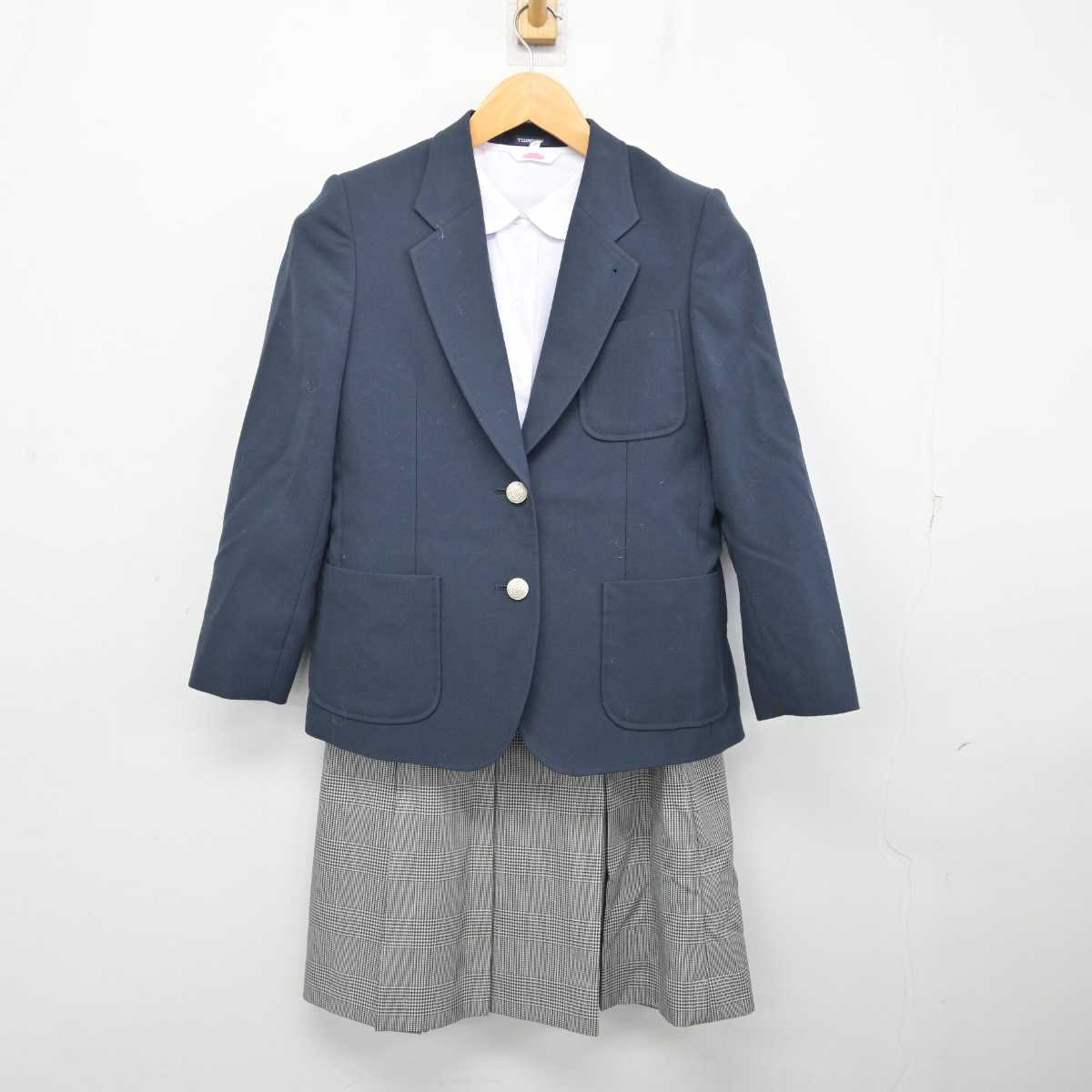 【中古】栃木県 足利中央特別支援学校 女子制服 3点 (ブレザー・シャツ・スカート) sf082597