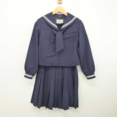 【中古】北海道 稚内東中学校/旧制服 女子制服 3点 (セーラー服・スカート) sf082598