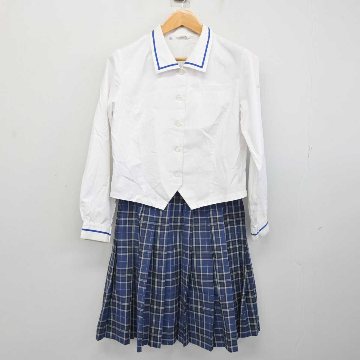 【中古】愛知県 新居浜商業高等学校 女子制服 3点 (シャツ・スカート) sf082602