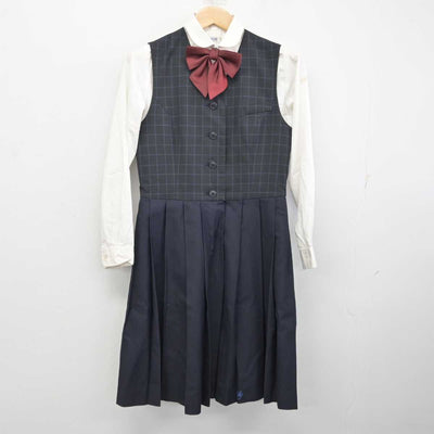 【中古】佐賀県 佐賀女子短期大学付属佐賀女子高等学校 女子制服 5点 (ブレザー・シャツ・ジャンパースカート) sf082603