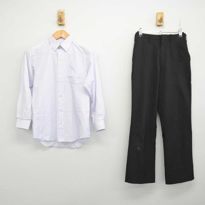 【中古】佐賀県 福富中学校 男子制服 2点 (シャツ・ズボン) sf082612