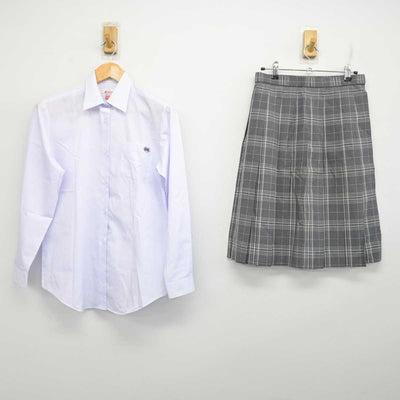 【中古】群馬県 大間々高等学校 女子制服 2点 (シャツ・スカート) sf082616