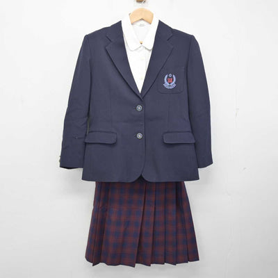 【中古】兵庫県 日高高等学校/旧制服 女子制服 3点 (ブレザー・シャツ・スカート) sf082620