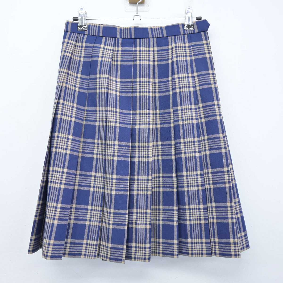 【中古】兵庫県 日高高等学校/旧制服 女子制服 2点 (ニットベスト・スカート) sf082621