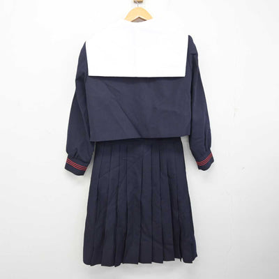 【中古】大阪府 プール学院中学校・高等学校 女子制服 4点 (セーラー服・スカート) sf082627