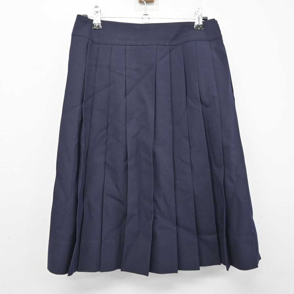 【中古】大阪府 プール学院中学校・高等学校 女子制服 4点 (セーラー服・スカート) sf082627