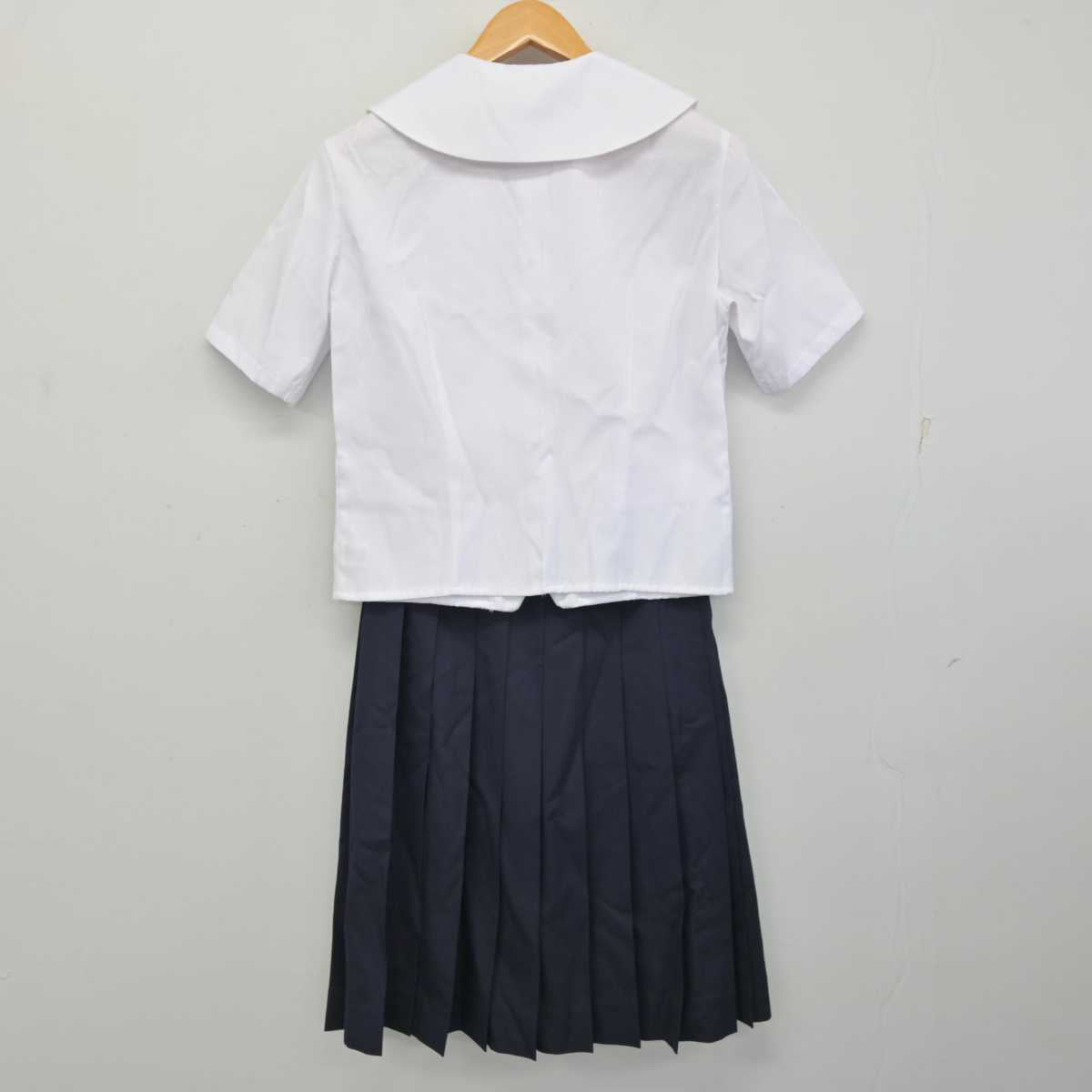 【中古】大阪府 プール学院中学校・高等学校 女子制服 2点 (ブラウス・スカート) sf082628