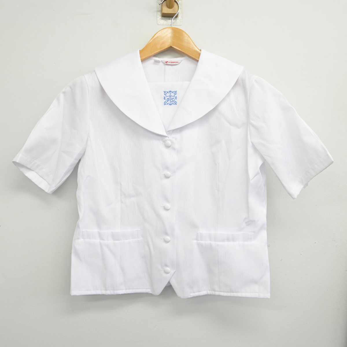 【中古】大阪府 プール学院中学校・高等学校 女子制服 2点 (ブラウス・スカート) sf082628