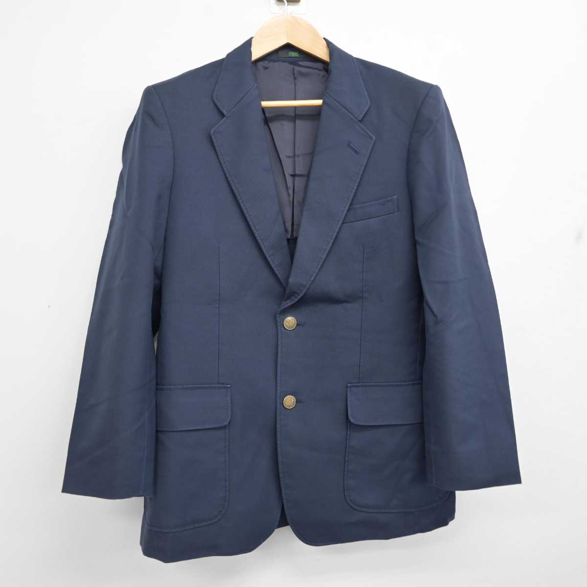 【中古】広島県 武田中学校・武田高等学校 男子制服 3点 (ブレザー・シャツ・ズボン) sf082635