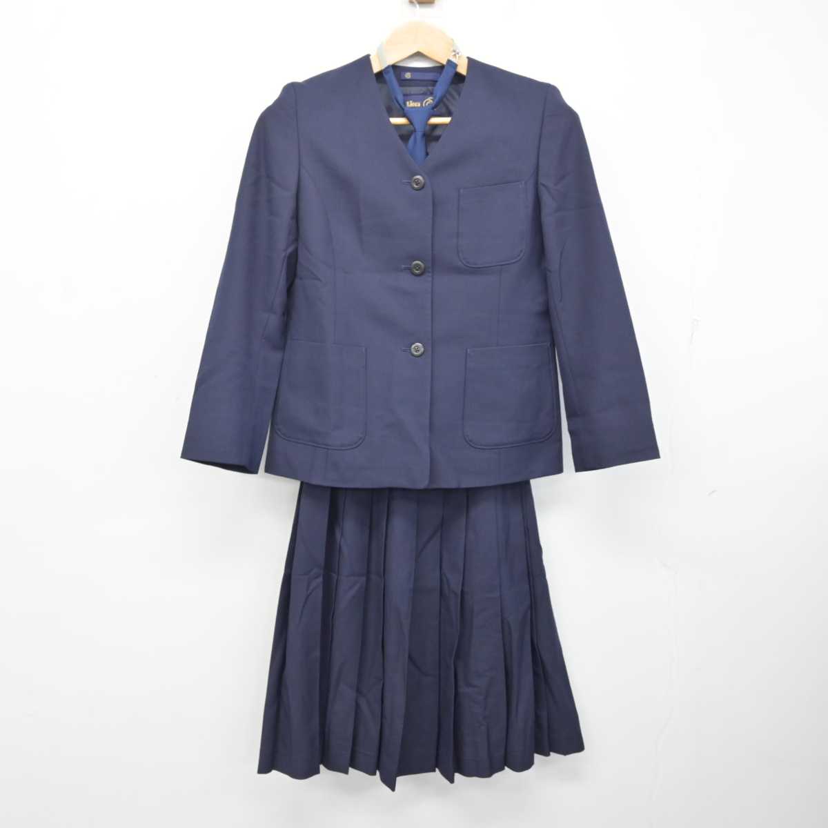 【中古】新潟県 鳥屋野中学校 女子制服 3点 (ブレザー・スカート) sf082636