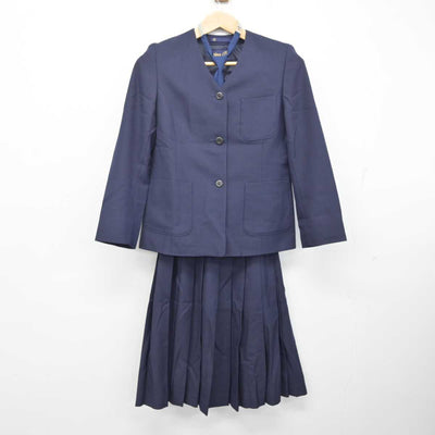 【中古】新潟県 鳥屋野中学校 女子制服 3点 (ブレザー・スカート) sf082636