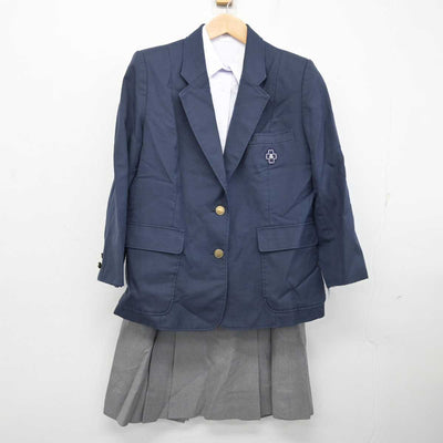 【中古】広島県 武田高等学校 女子制服 3点 (ブレザー・シャツ・スカート) sf082639