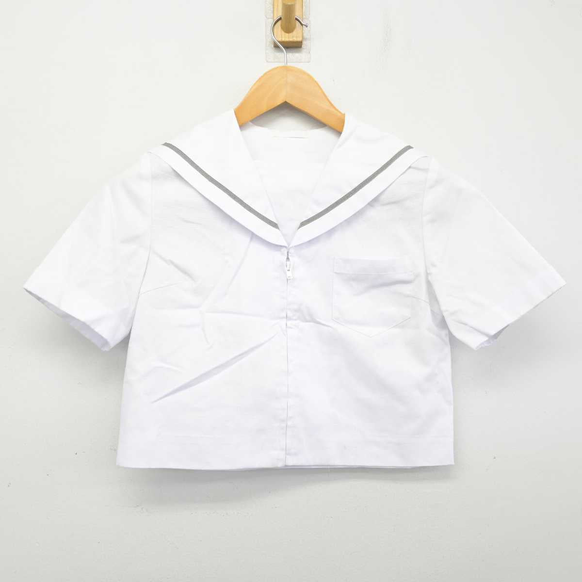 【中古】秋田県 秋田大学教育文化学部附属中学校/旧制服 女子制服 2点 (セーラー服・セーラー服) sf082652