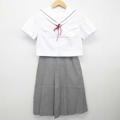 【中古】秋田県 秋田大学教育文化学部附属中学校/旧制服 女子制服 4点 (セーラー服・セーラー服・スカート) sf082653