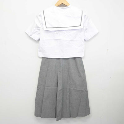 【中古】秋田県 秋田大学教育文化学部附属中学校/旧制服 女子制服 4点 (セーラー服・セーラー服・スカート) sf082653