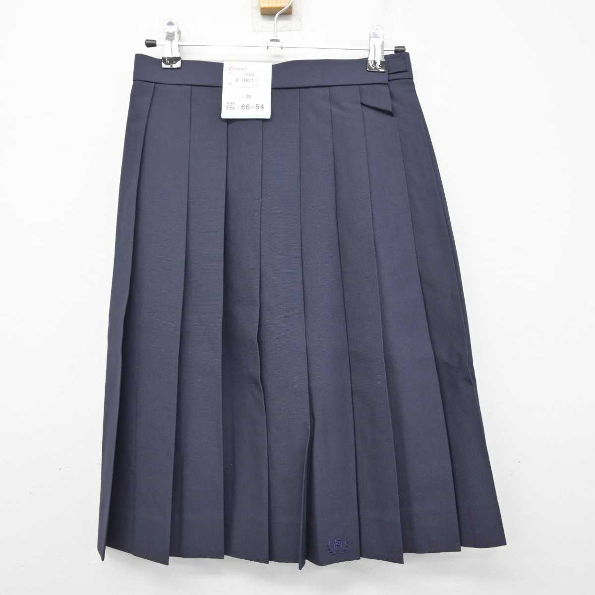 【中古】埼玉県 小川高等学校 女子制服 4点 (ベスト・シャツ・スカート) sf082655