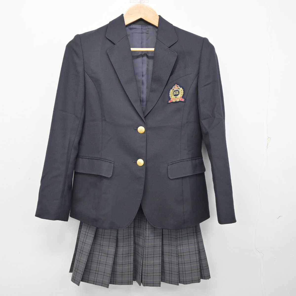 【中古】新潟県 新潟向陽高等学校 女子制服 2点 (ブレザー・スカート) sf082656