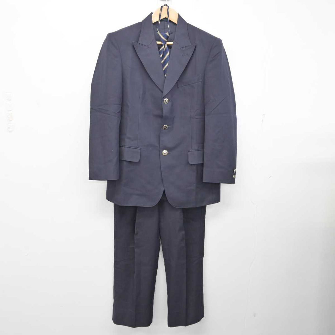 新潟市立万代高校の制服　男子用 中古】新潟県 万代高等学校 男子制服 4点 (ブレザー・ニット・ズボン