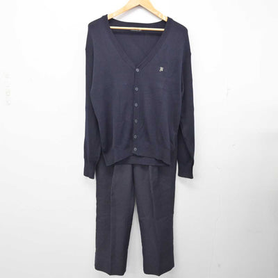 【中古】新潟県 万代高等学校 男子制服 4点 (ブレザー・ニット・ズボン) sf082658