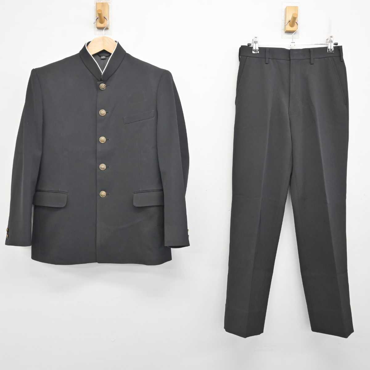 【中古】新潟県 早通中学校 男子制服 3点 (学ラン・ズボン) sf082659