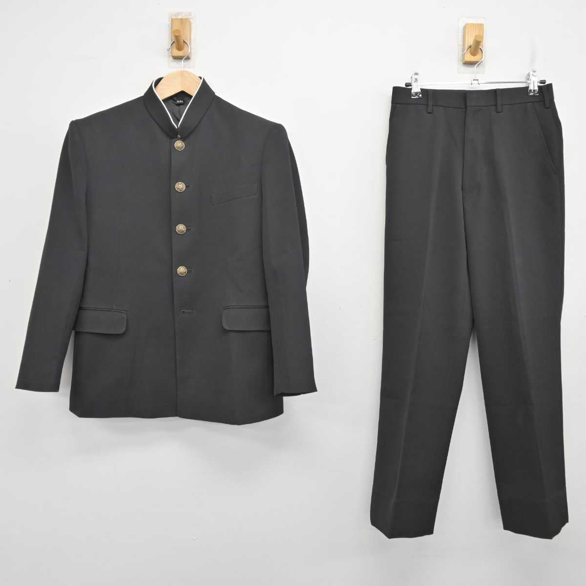 【中古】新潟県 早通中学校 男子制服 3点 (学ラン・ズボン) sf082660