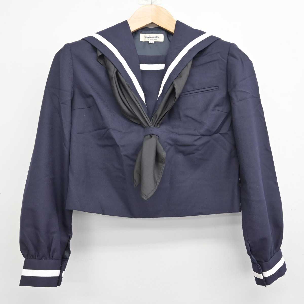 【中古】熊本県 熊本県立第一高等学校 女子制服 3点 (セーラー服・ジャンパースカート) sf082661