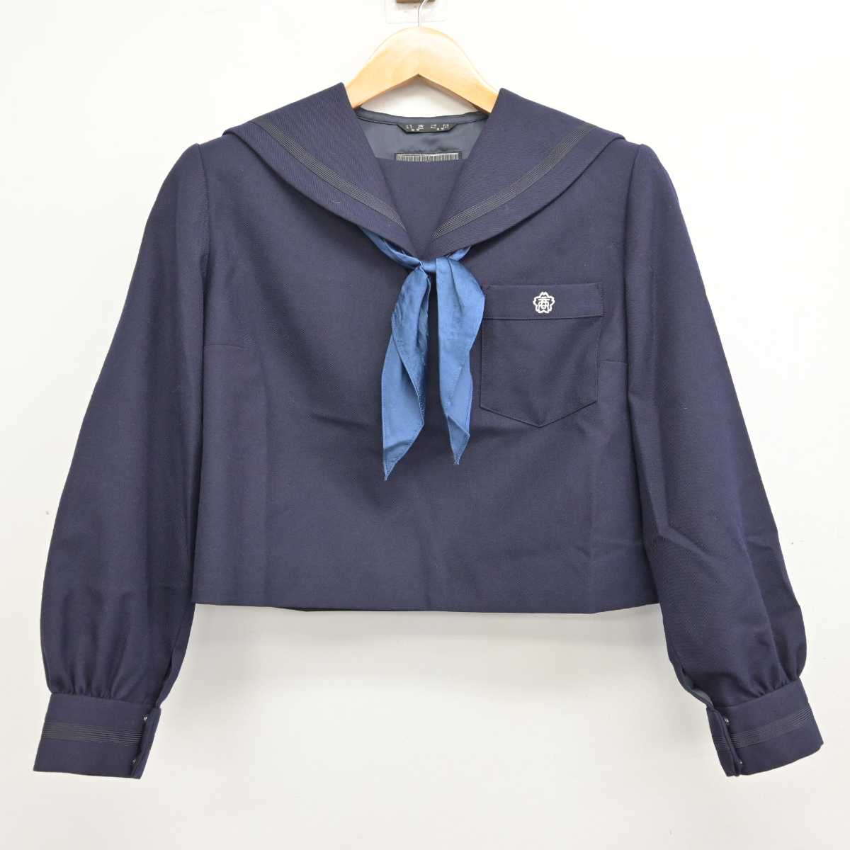 【中古】岩手県 盛岡商業高等学校 女子制服 3点 (セーラー服・スカート) sf082670