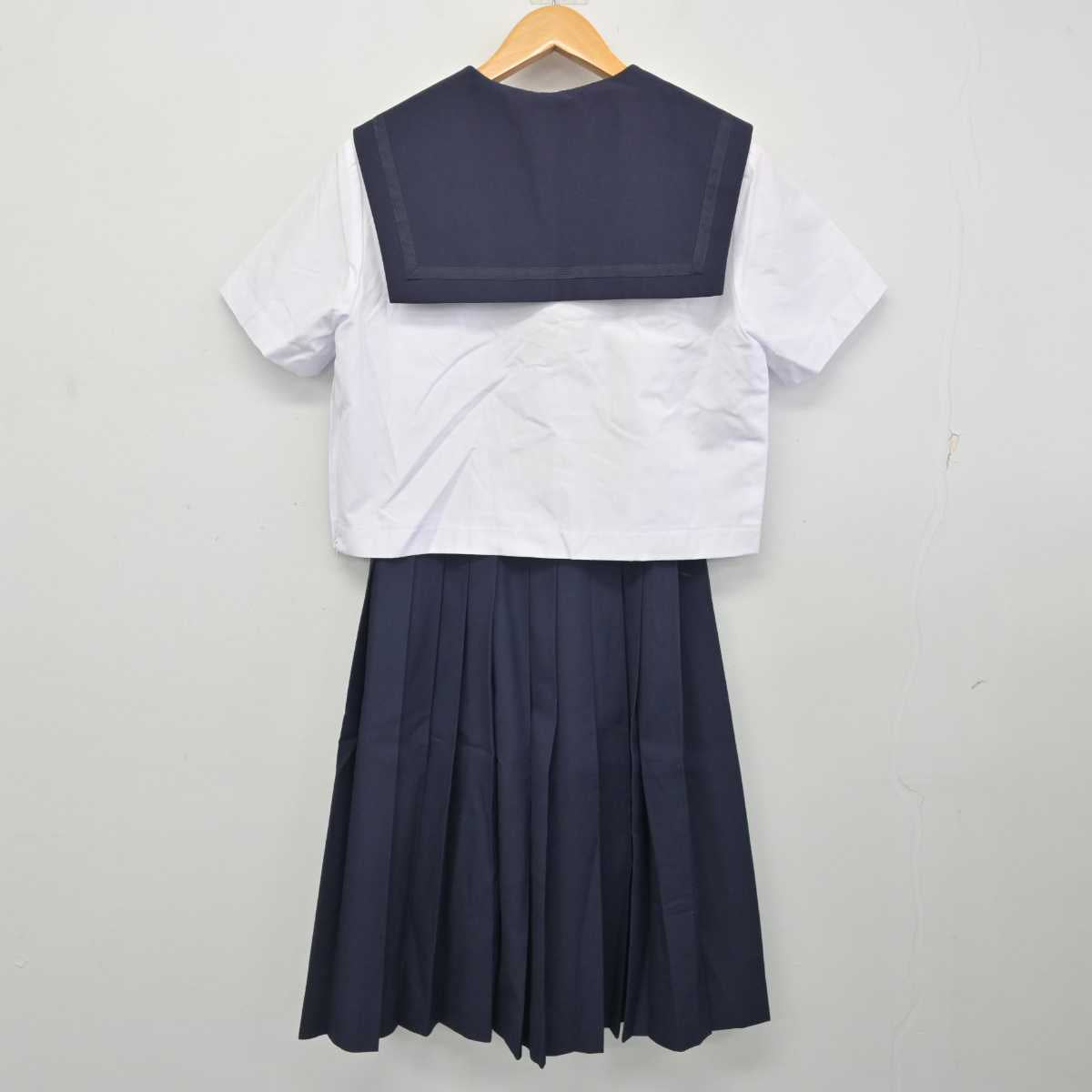 【中古】岩手県 盛岡商業高等学校 女子制服 2点 (セーラー服・スカート) sf082671