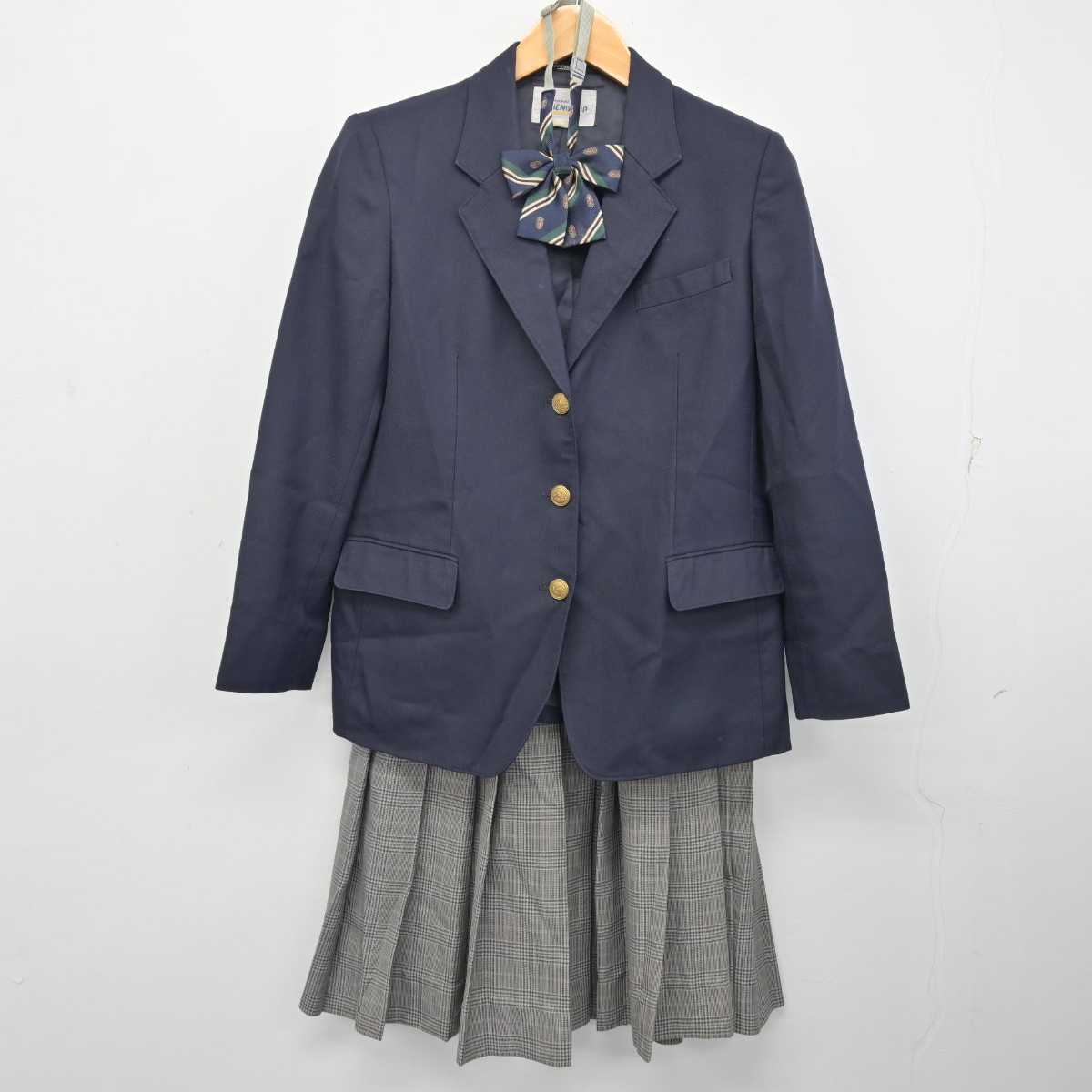 【中古】秋田県 協和中学校 女子制服 4点 (ブレザー・スカート) sf082673