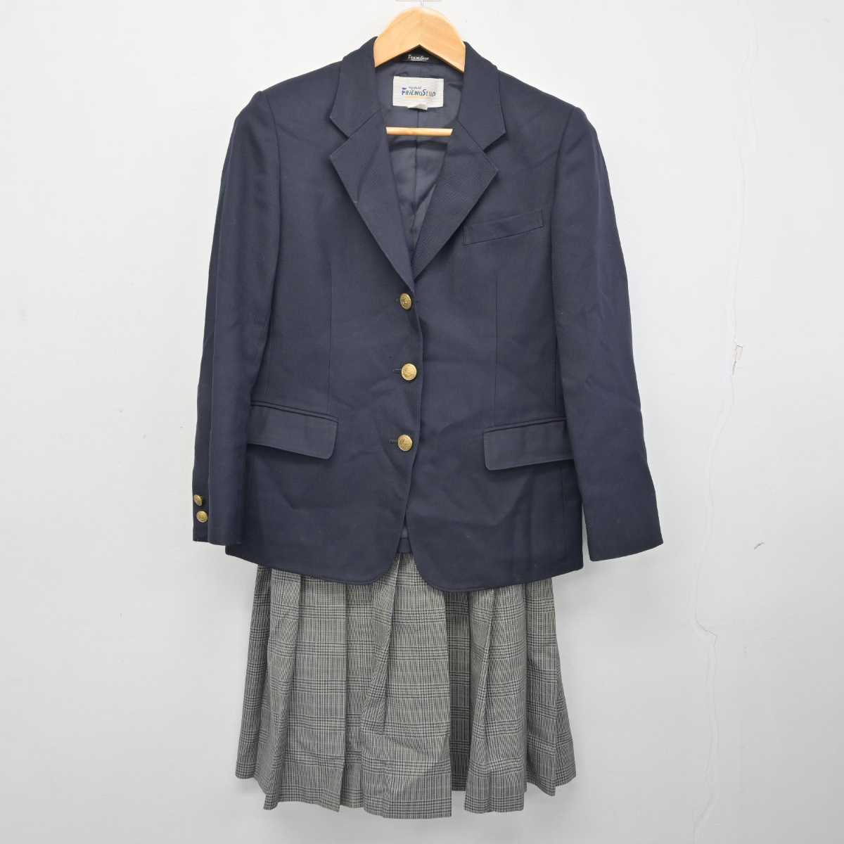 【中古】秋田県 協和中学校 女子制服 3点 (ブレザー・スカート) sf082675