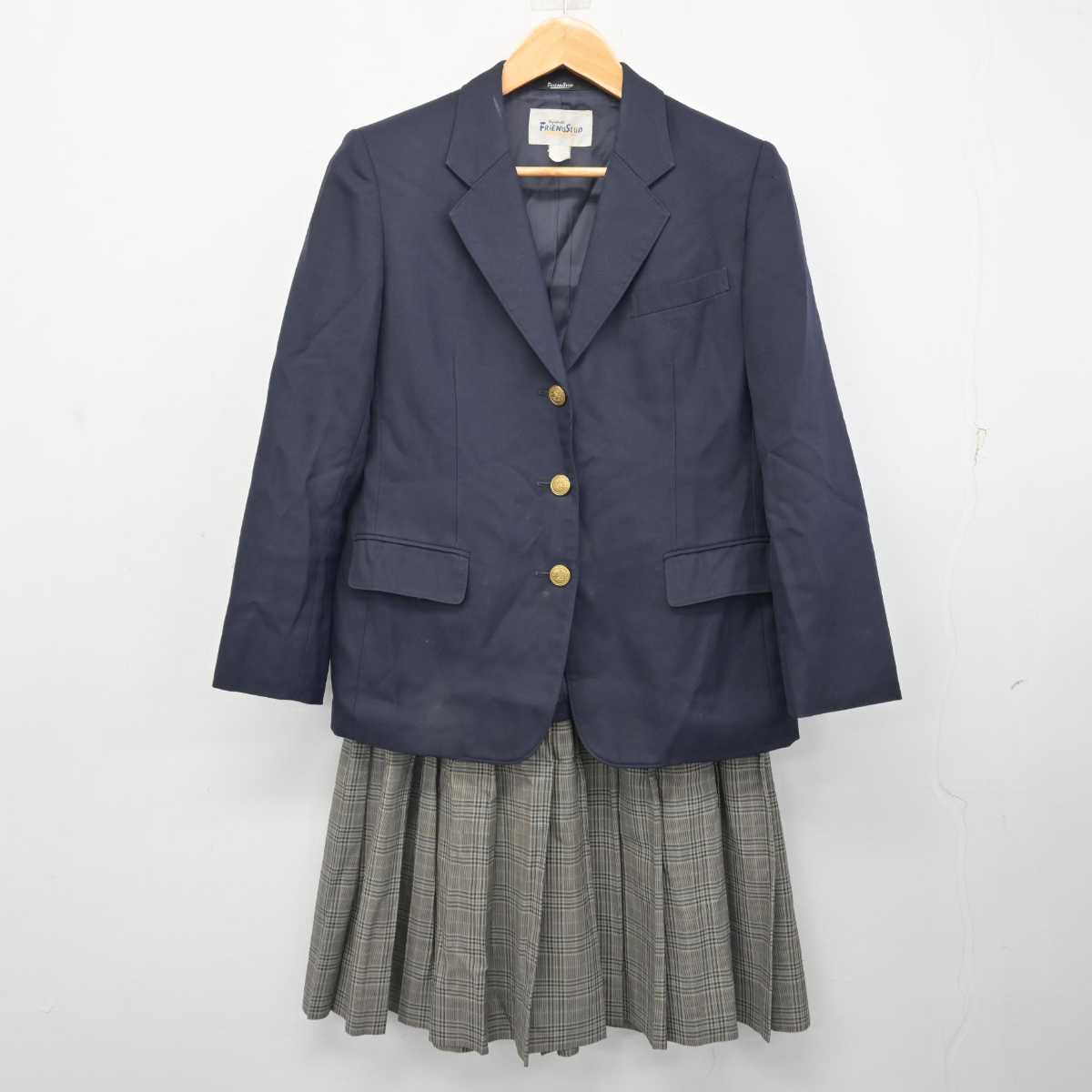 【中古】秋田県 協和中学校 女子制服 2点 (ブレザー・スカート) sf082676