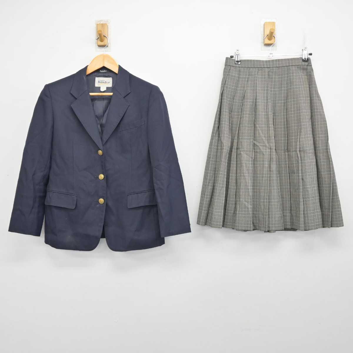 【中古】秋田県 協和中学校 女子制服 2点 (ブレザー・スカート) sf082676