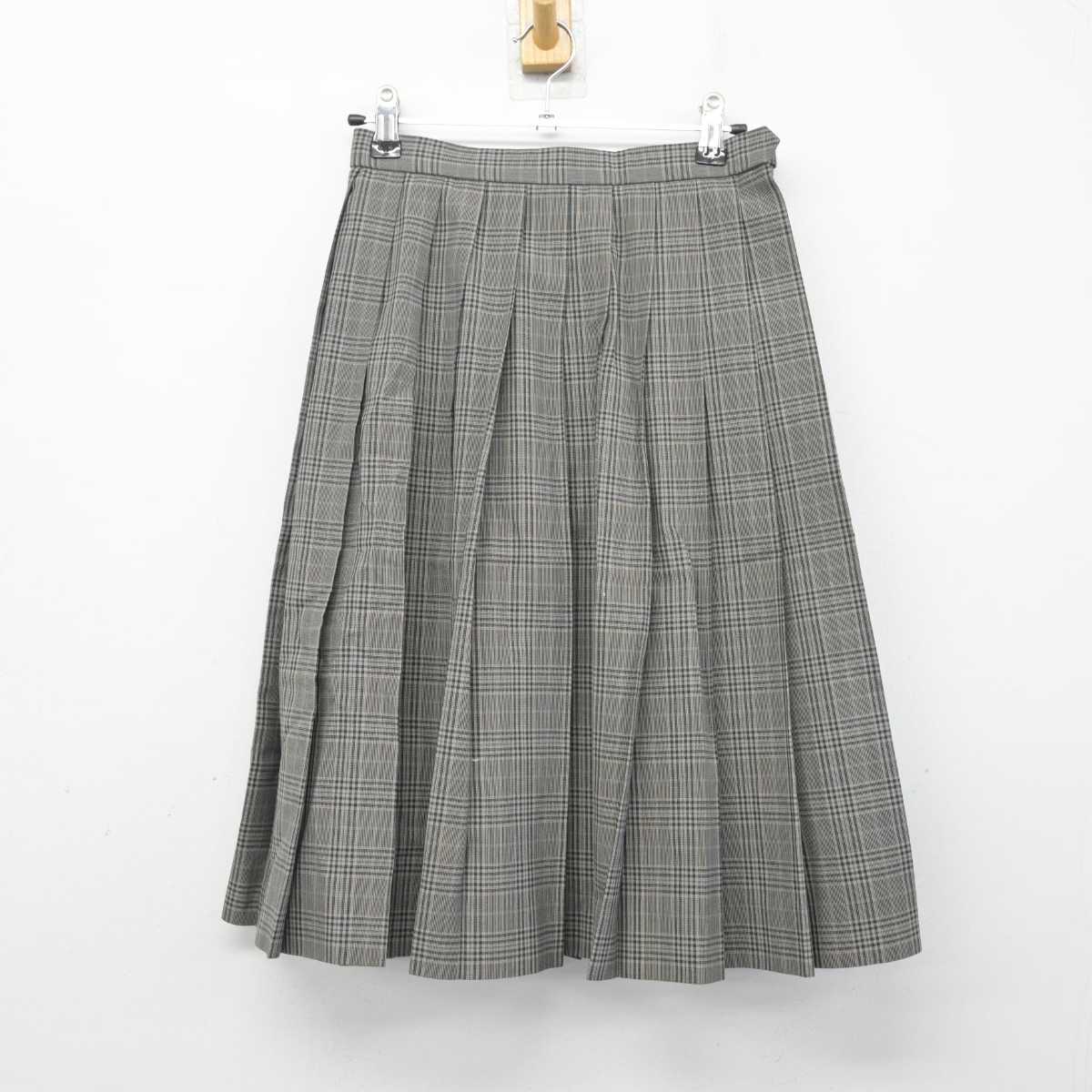 【中古】秋田県 協和中学校 女子制服 2点 (シャツ・スカート) sf082679